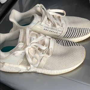 Adidas white EQT shoes